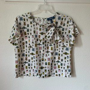 Modcloth Bug Shirt, Size M, Super cute and unique!